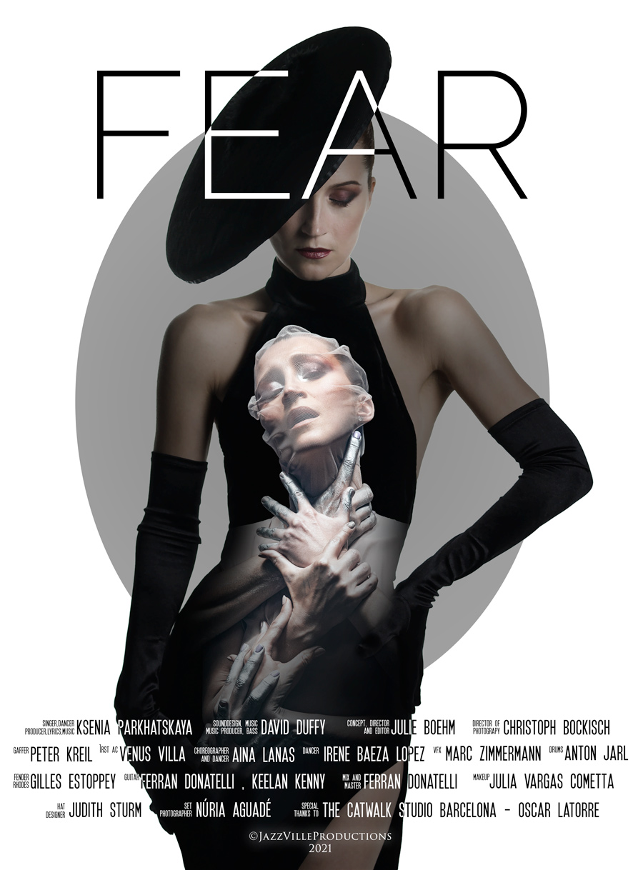poster for FEAR video and single by Ksenia Parkhatskaya
