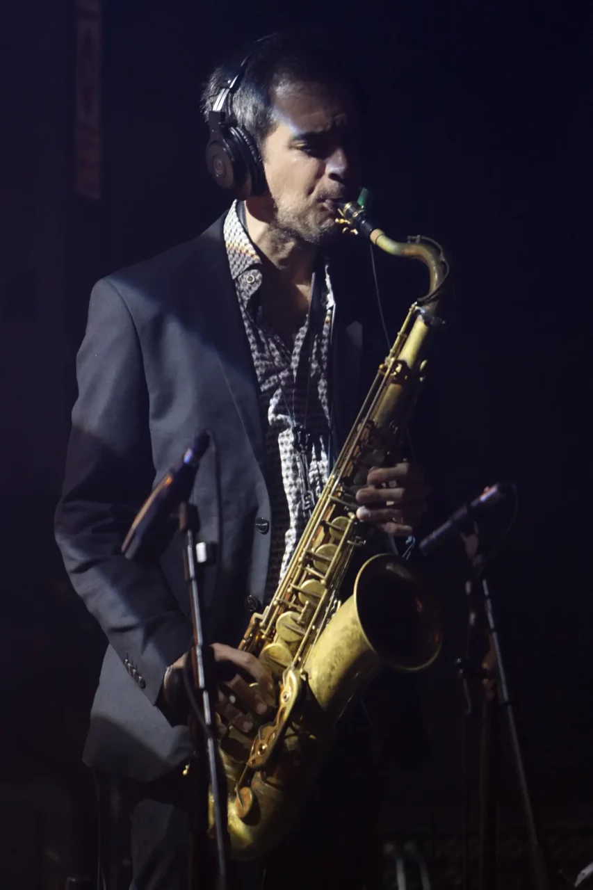 photo of live performance Where the Branches Begin, produced and composed by David Duffy