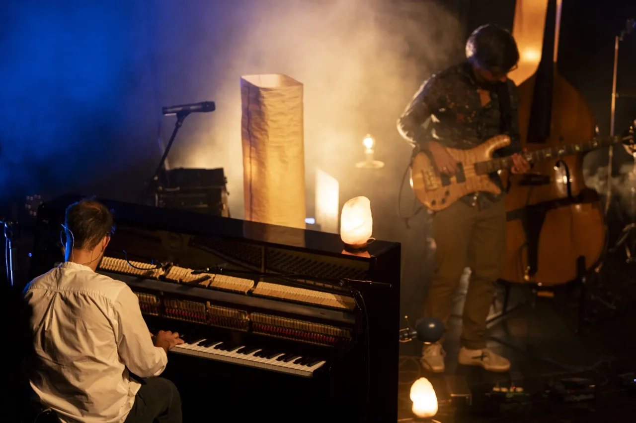 photo of live performance Where the Branches Begin, produced and composed by David Duffy
